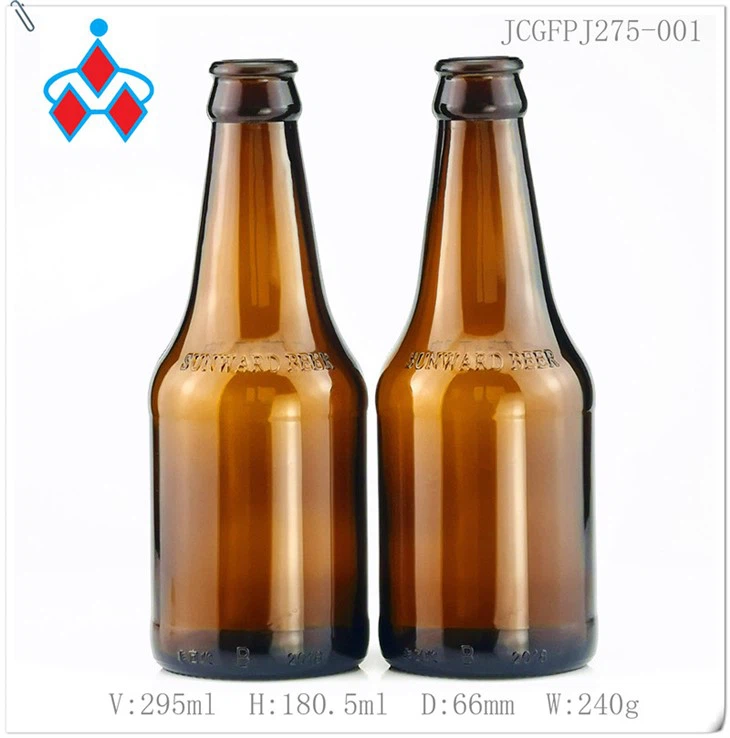275 ml dzintara alus stikla pudele